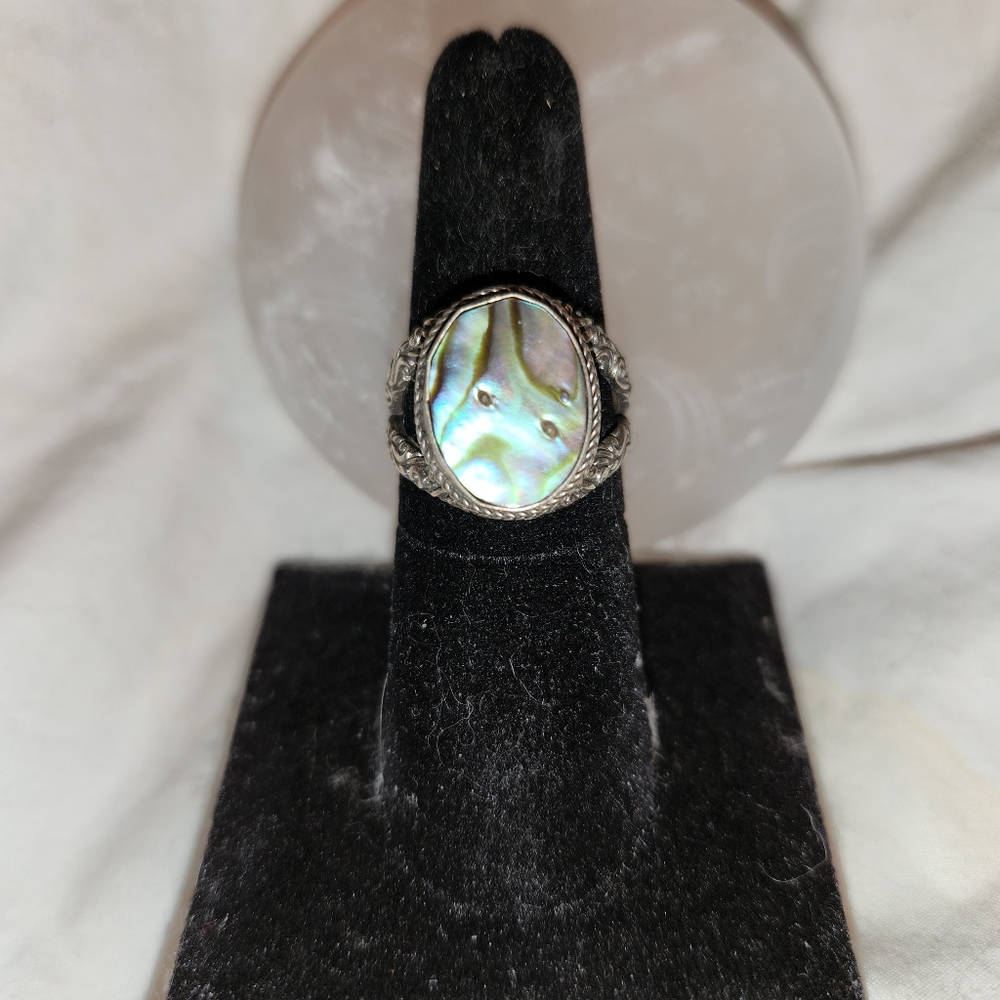Women's 925 Abalone Shell Ring